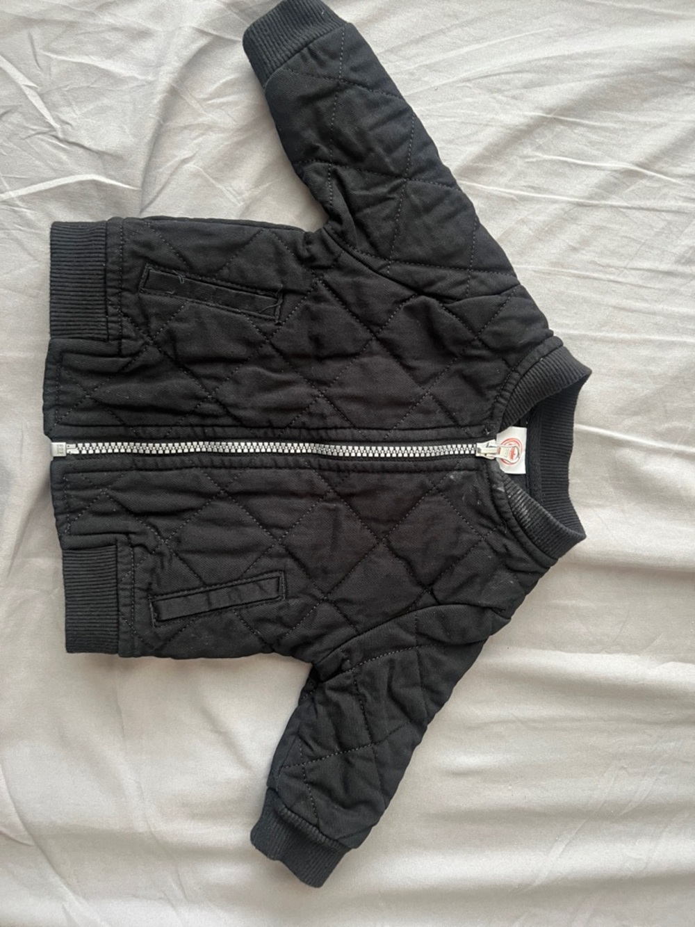 wonder nation Black Quilted Bomber Jacket